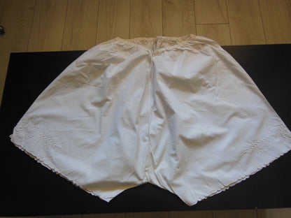 Culotte short de nuit dentelle broderie blé tour taille élastique B1