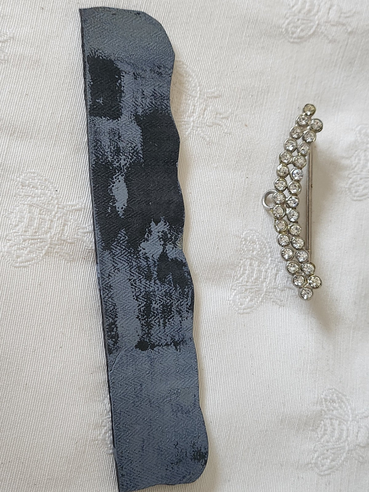 Tampon ancien frise idéale broderie frise  fleur 14,8 cm  n°89