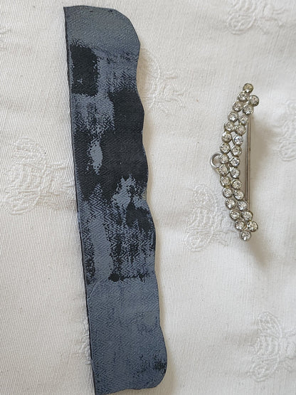 Tampon ancien frise idéale broderie frise  fleur 14,8 cm  n°89