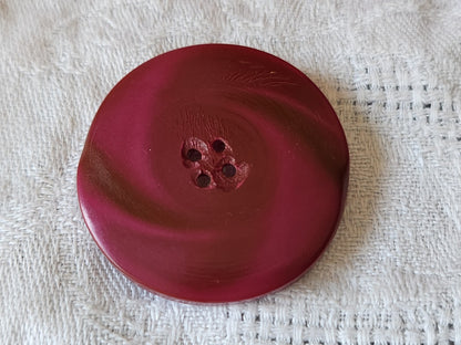 Gros bouton ancien prune rose fushia 3,7 cm G19O