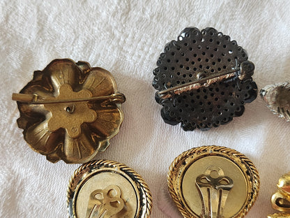 Lot 4 broches anciennes pour reparation recup detournement et une BO
