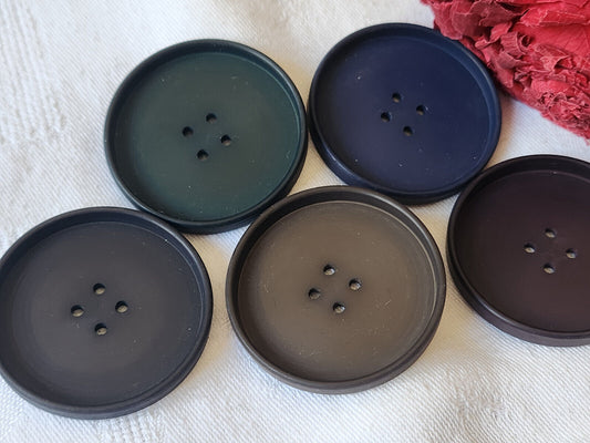 Lot 5 énormes boutons vintage  XXL 4,3 cm ou 43 mm  ref 3008