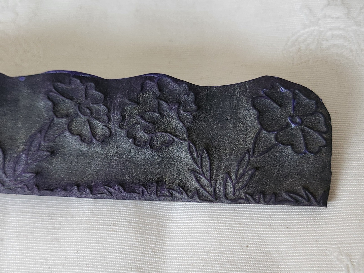 Tampon ancien frise idéale broderie frise  fleur 14,8 cm  n°89