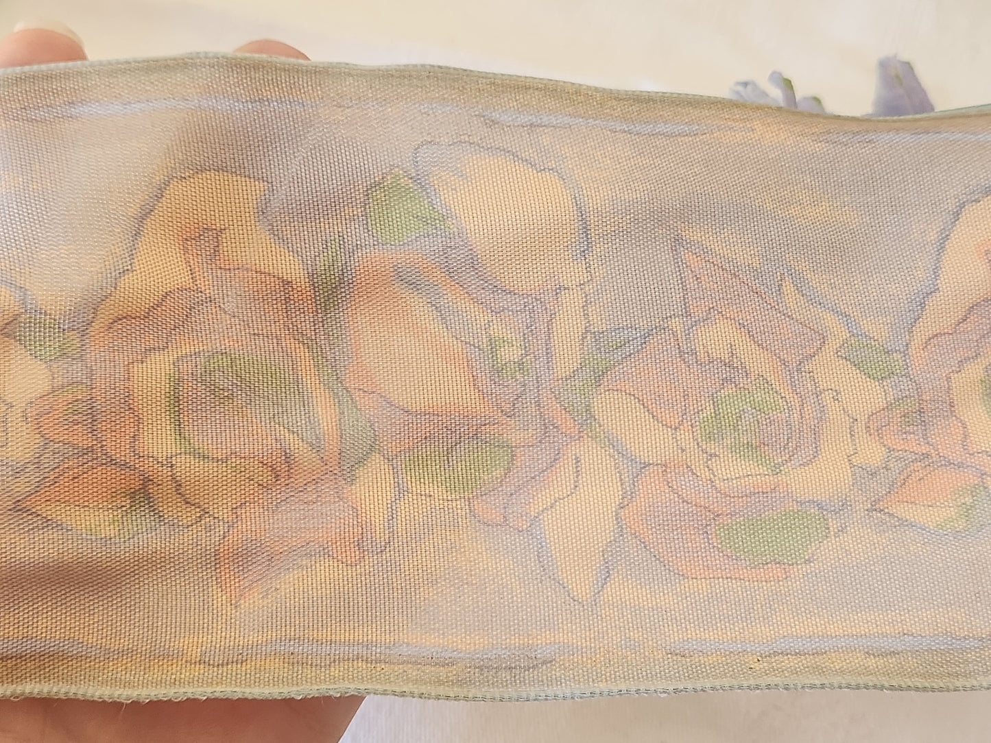 Large galon ruban  vintage sur 9,8 cm année 80/90 au métre B9