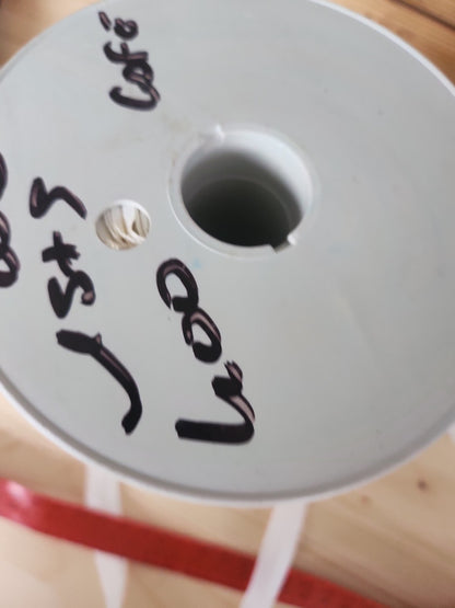Biais blanc rouleau vintage centaines de mètres  sur 1,5 cm A4