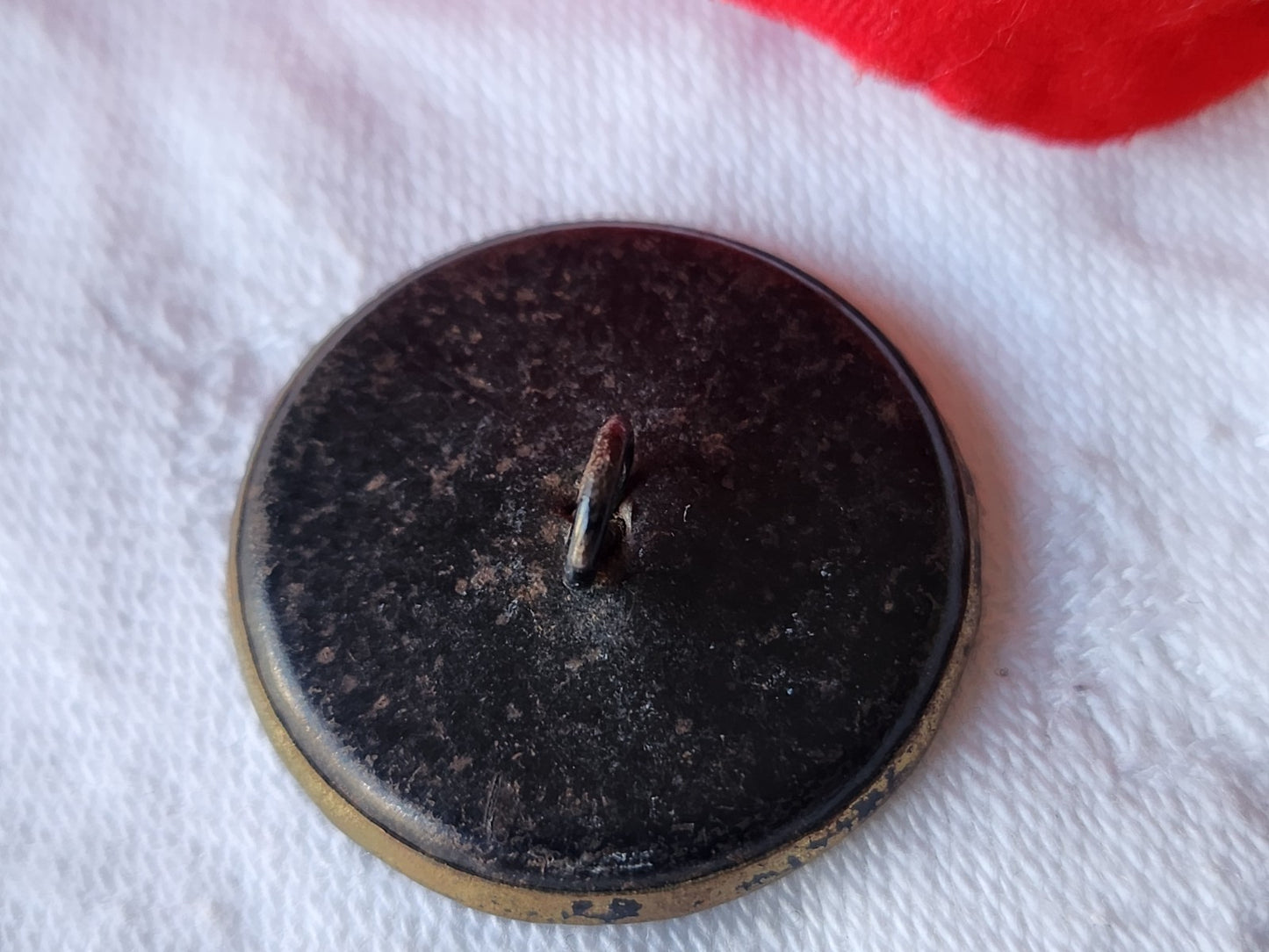 Gros bouton ancien en métal collection travaillé 2,7 cm G2E