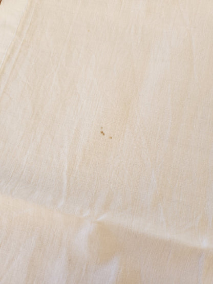 Ancien petit drap  enfant bébé vintage broderie ours musicien B8
