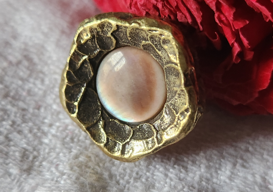 Collection bouton résine et coeur en nacre motif etoile  2,2 cm G18F