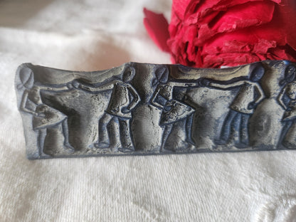 Tampon ancien sans support frise broderie collection bal danse fete   n°33-2