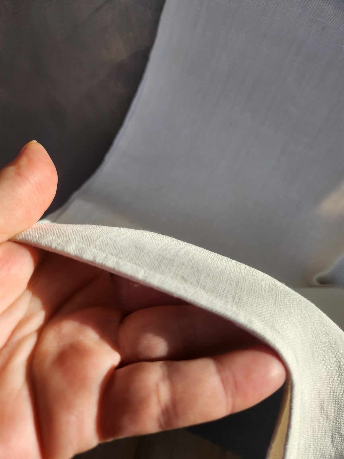 Ancien coupon de tissu toile épaisse 110 cm sur 167 cm B6