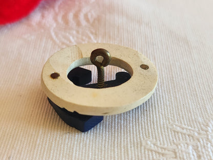 Collection ancien bouton bouée ancre marin fait main 2 sur 2,5 max G3F