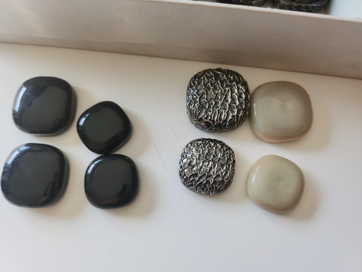 Gros lot cache boutons pressions vintage mercerie