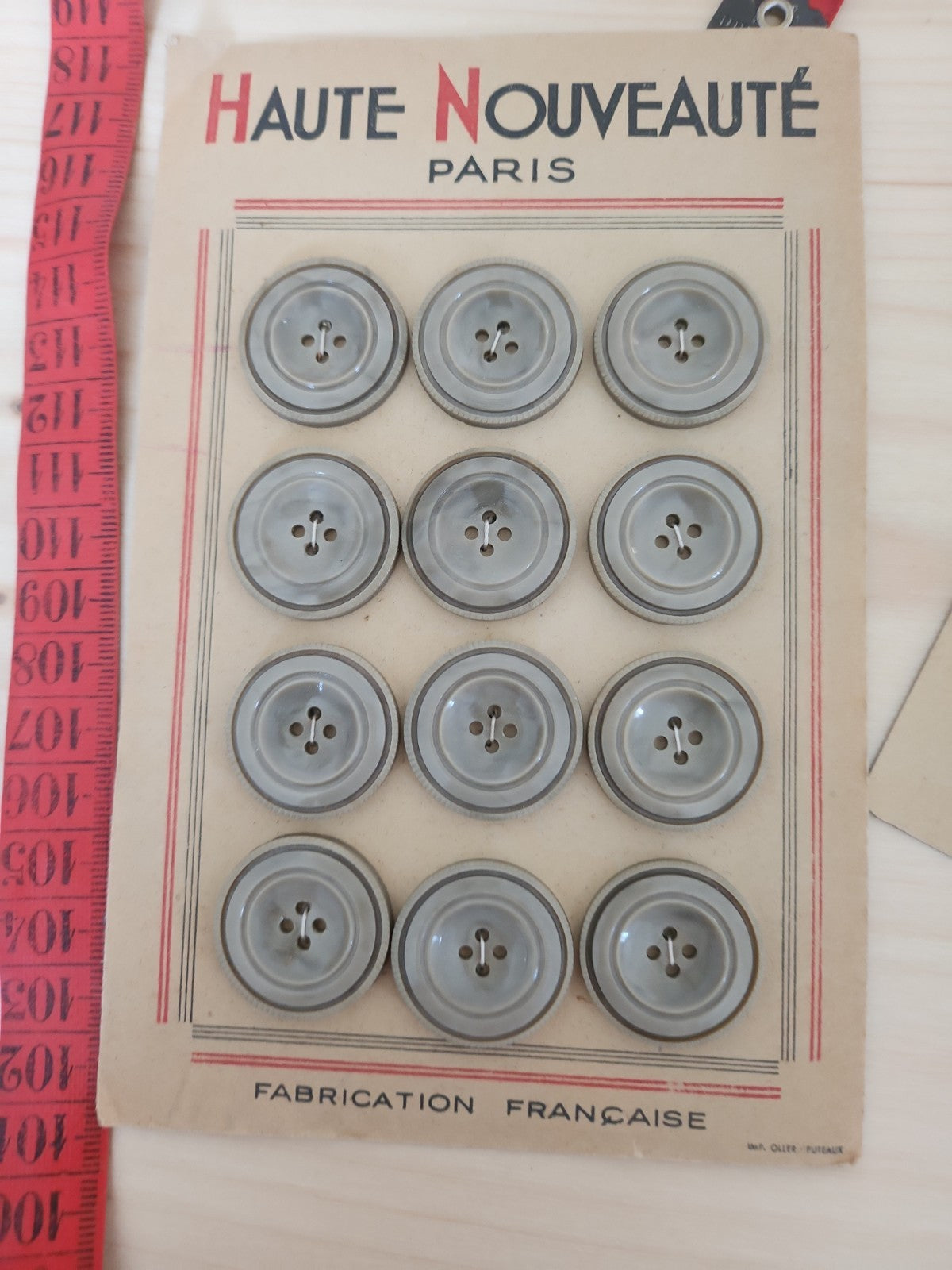 Lot 10 plaques de boutons vintage anciens complétes n°5