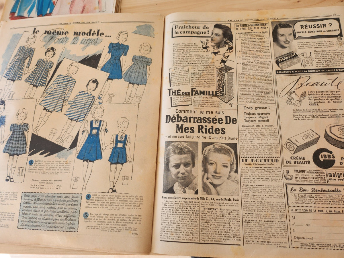Le petit echo de la mode 1940 n°14 idées printanières revue mode française