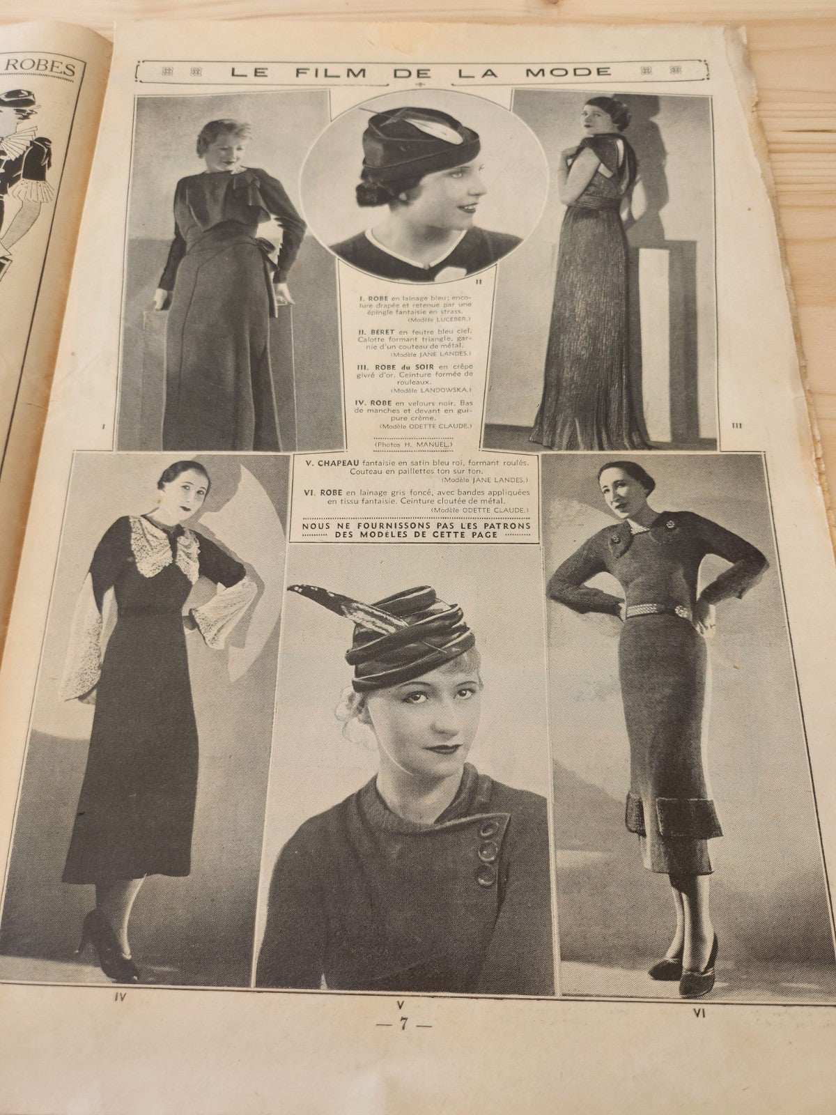 La mode française journal avril 1935 n°16 patrons conseils coupe Pâques