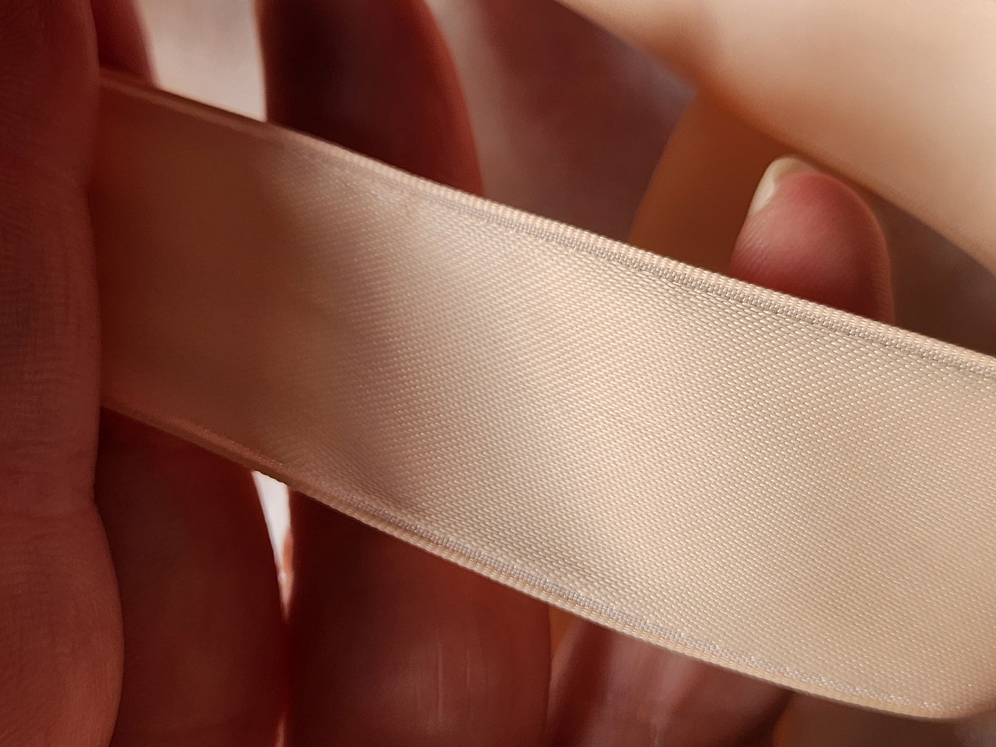 Ruban ancien polyamide  vintage rose  5 mètre sur 2,5 cm mercerie B5 n°10
