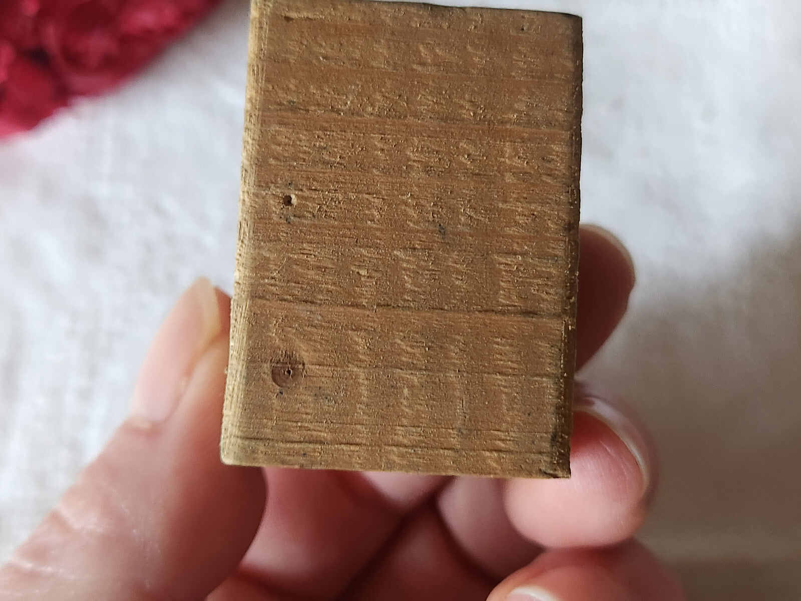 Tampon ancien monogramme B  broderie feston collection couture mercerie
