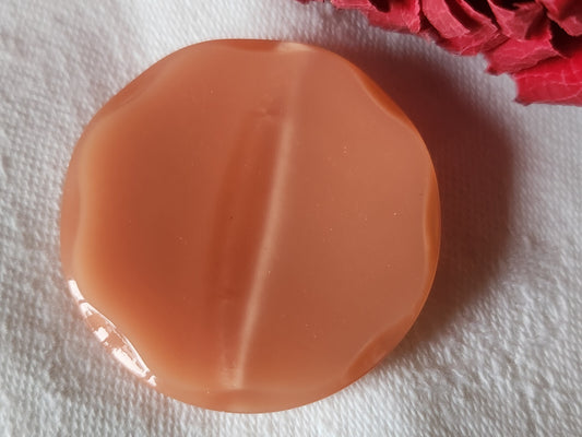 Gros bouton vintage rose pied  3,9 cm ou 39 mm XXL ref 1277