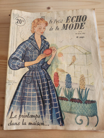 Le petit echo de la mode 1954 n°9  le printemps dans la maison