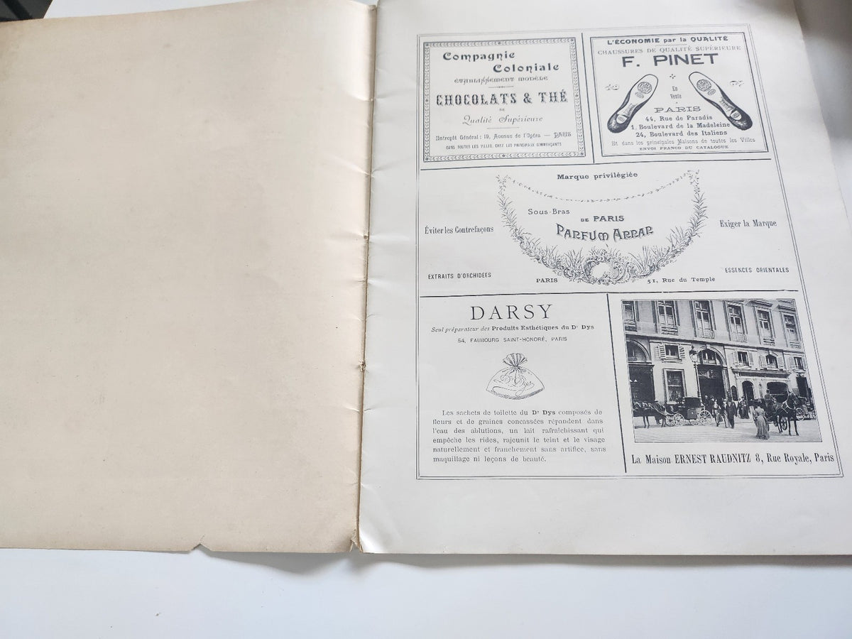 Les modes juillet 1901 n°1 art nouveau document broche Lambert peigne Mangeant