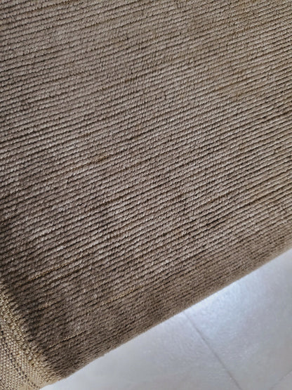 Grand coupon  tissu vintage velours fine trame marron 2 mètres 30 sur 1 m 45 B3