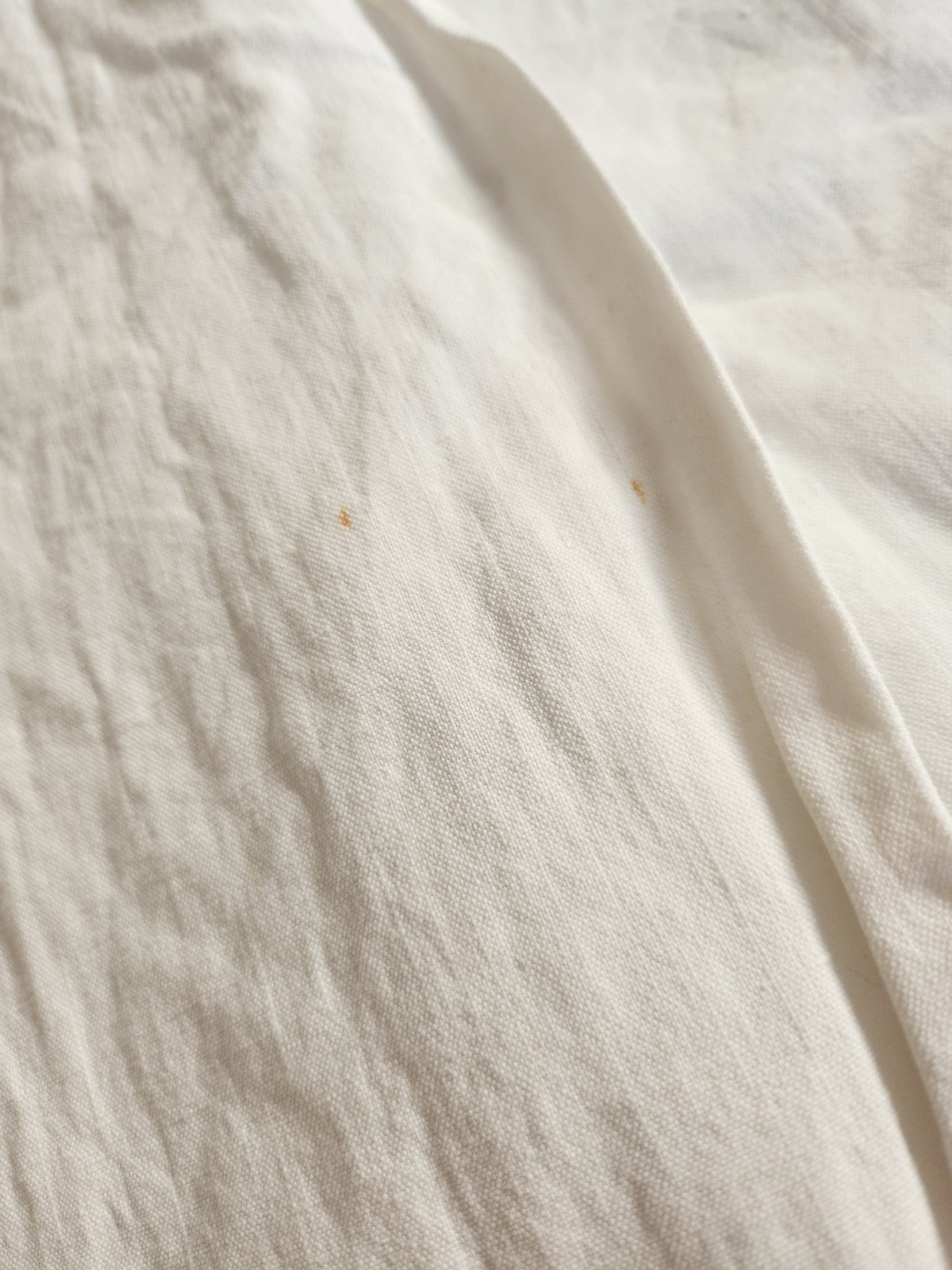 Ancien grand drap  coton monogramme CM jour 215 sur 310  cm  B8