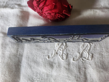 Tampon ancien frise idéale broderie bucheron  collection 16  cm  n°41-2