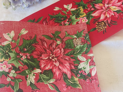 Large galon ancien rouge grosse fleur 10, 5 cm au métre XXL  B9