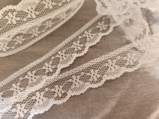 Dentelle vintage mécanique 6 mètres / 1,5 cm A2