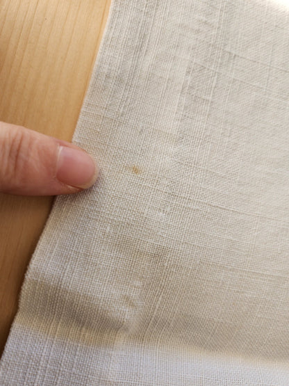 Ancien coupon   gros monogramme M tissu  toile ancienne  B8