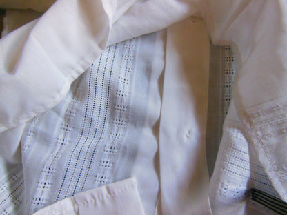 Chemisier vintage enfant petit garçon ancien blanc à nettoyer B6