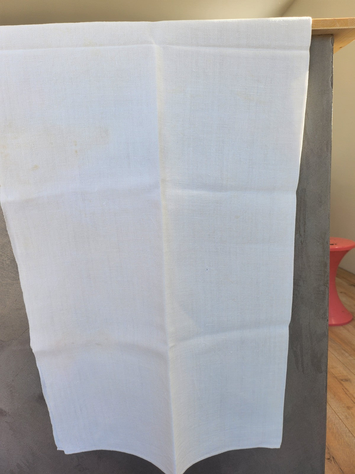Ancien coupon de tissu toile épaisse 110 cm sur 167 cm B6