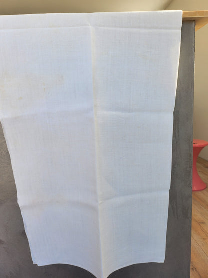 Ancien coupon de tissu toile épaisse 110 cm sur 167 cm B6