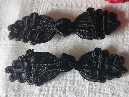 Lot 2 fermoirs brandebourgs ancien couture création bijoux sac pochette ref 1159