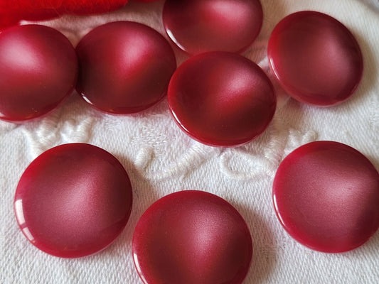 Lot 8 boutons vintage pied lisse camaieu rose 2,2 cm ref 1183