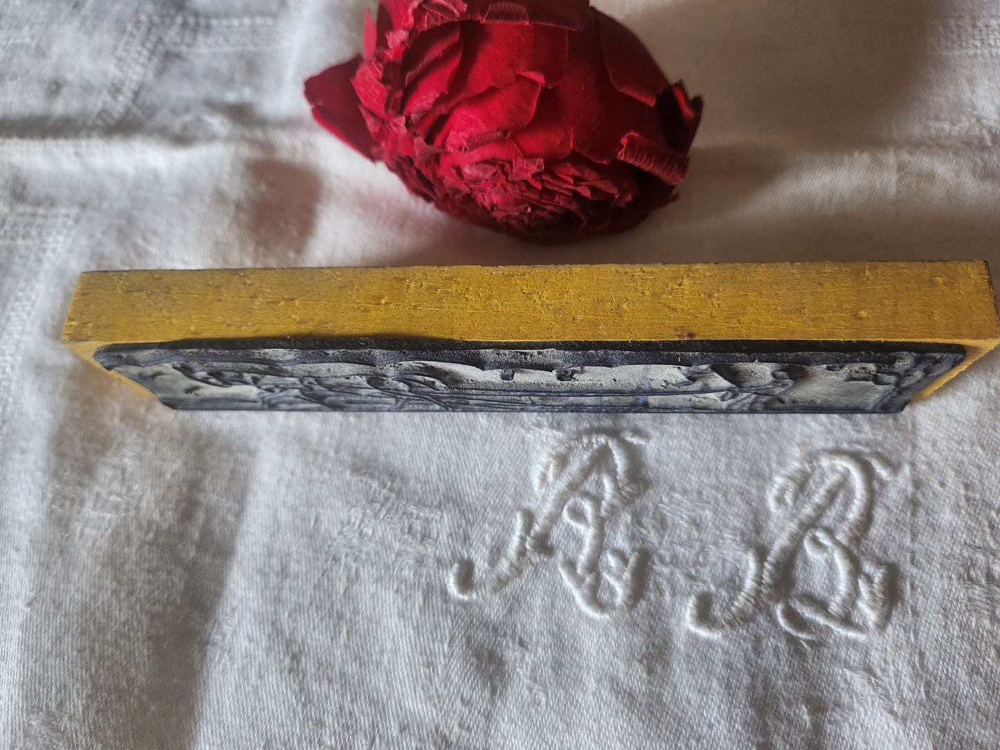 Tampon ancien frise idéale broderie labourer collection 16  cm  n°47-2
