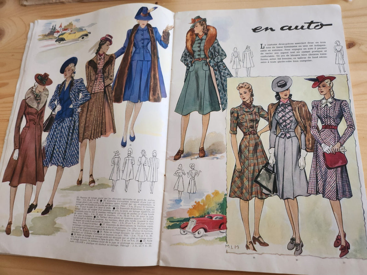 Modes et travaux  aout 1939 couverture serge ivanoff mode pub chasse n°472
