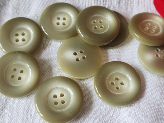 Lot 9 boutons vintage gris à trous 2,2 cm ref 2299
