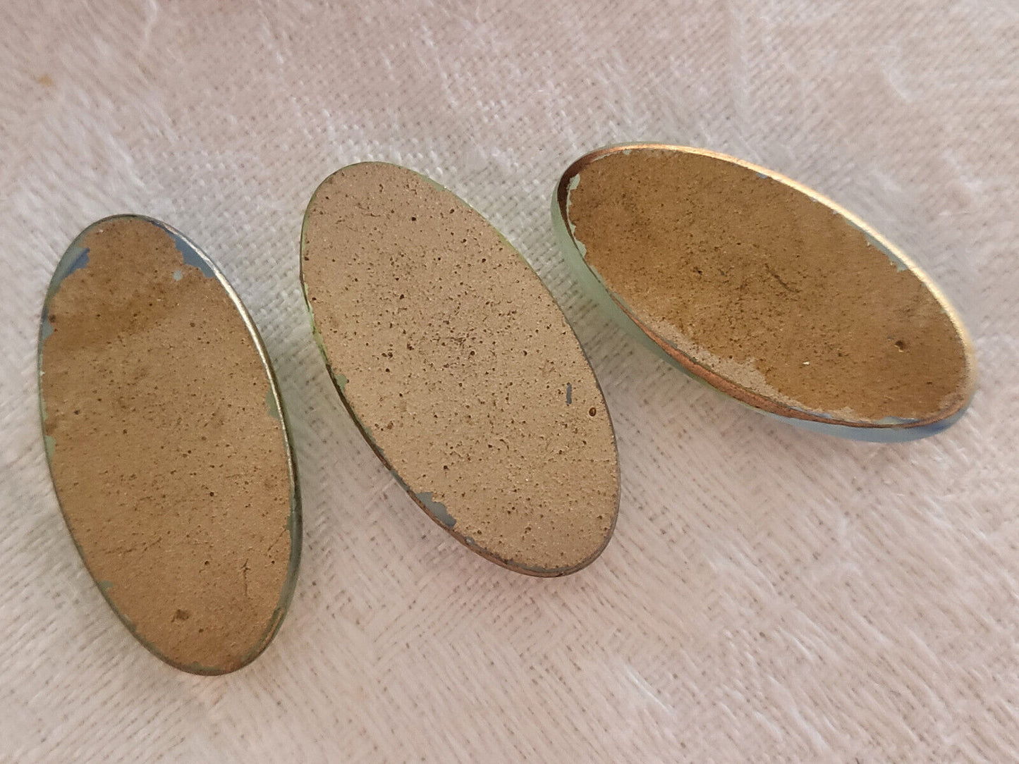 Trio gros cabochons anciens pour création bijoux restauration ovale 3 cm n°4 T2