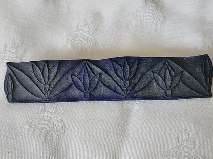 Tampon ancien frise idéale broderie frise  fleur 14,9 cm  n°88