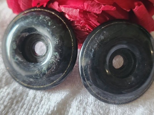Lot 2 gros ornements à ttous pour création vintage diamètre 3,8 cm ref 2410