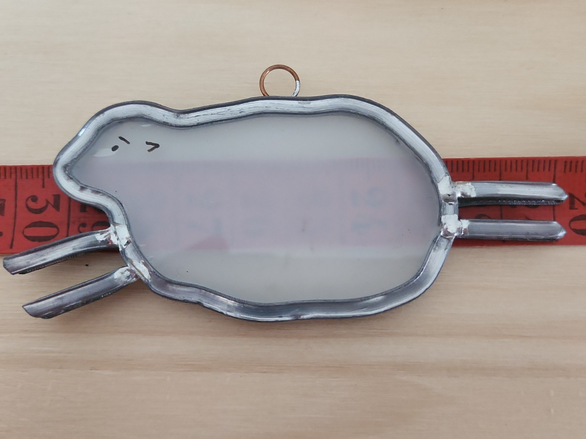 Vitrail vitraux petit lot attrape rêve création pendant en verre T8