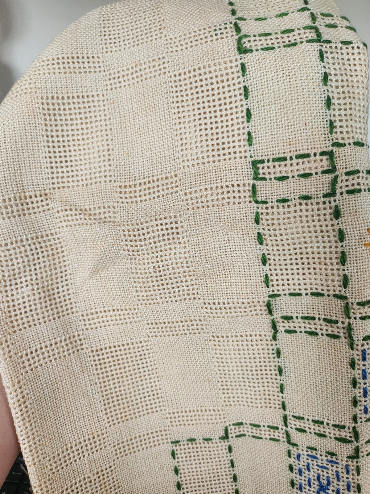 Grand ouvrage de dame ancien a terminer broderie 155 sur 92 cm B8