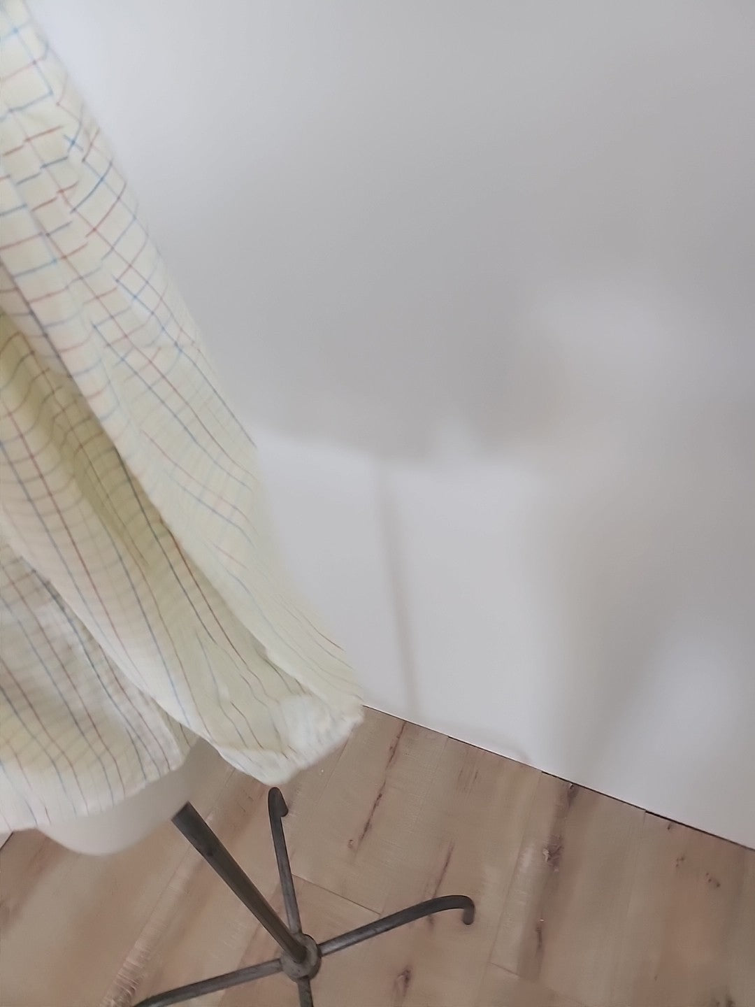 Pur vintage ancienne blouse haut manche jaune carreaux 42/44?   ref portant