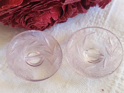 Duo bouton ancien lucite plexis épis de blé à pied  2,6 cm G3D