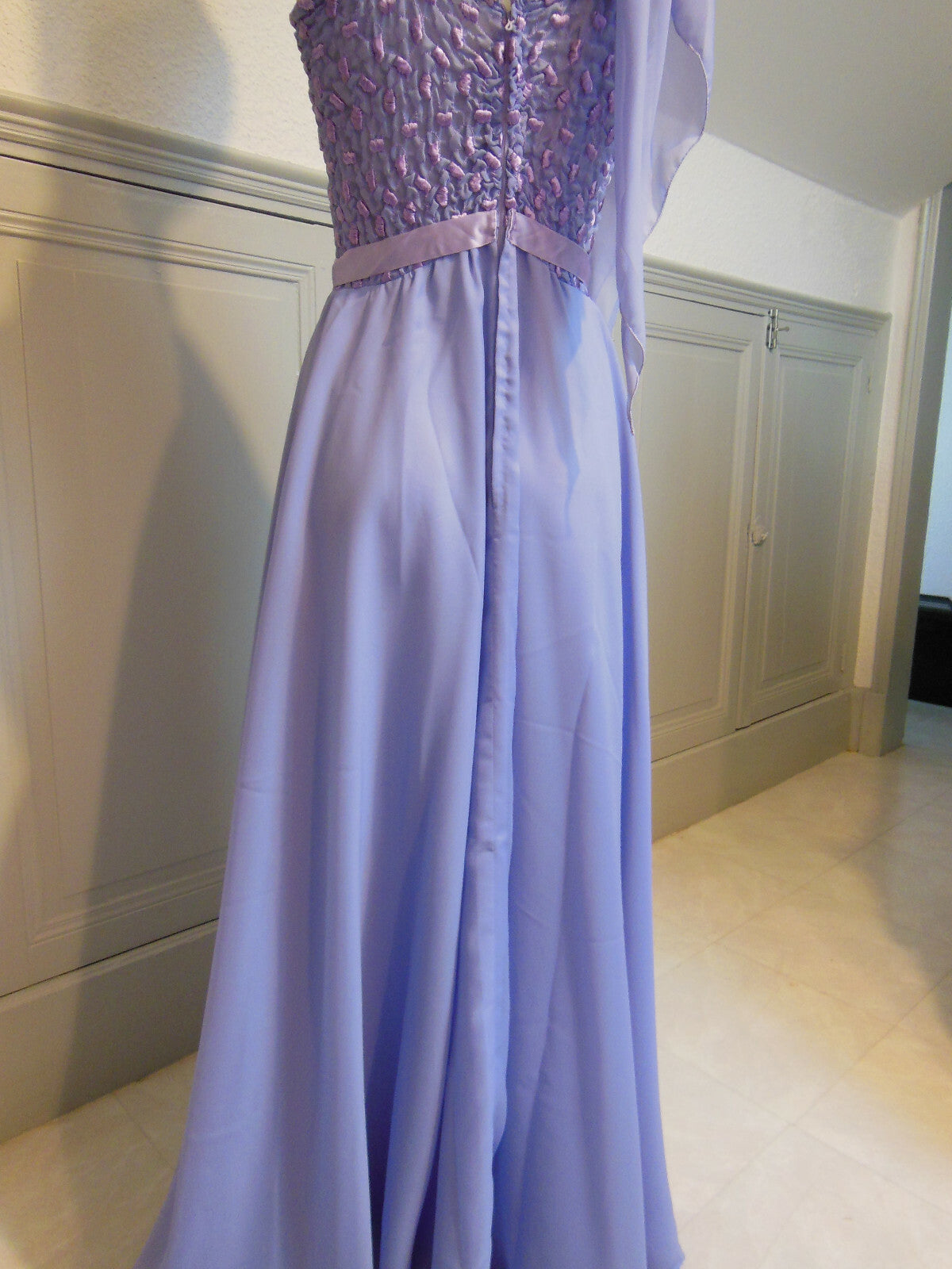 Pur vintage robe violette longue Catherine  Denailles sublime T36/38 Ref PORT
