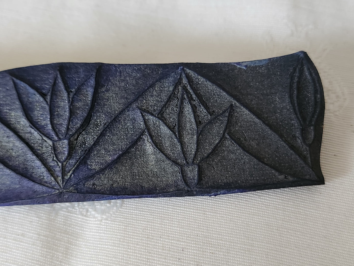 Tampon ancien frise idéale broderie frise  fleur 14,9 cm  n°88