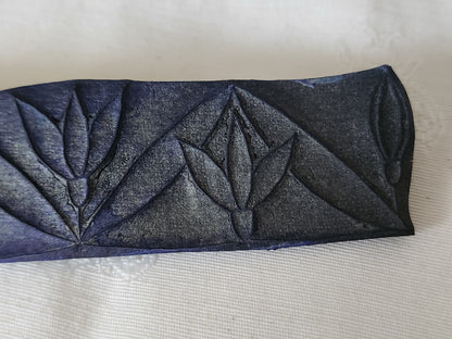 Tampon ancien frise idéale broderie frise  fleur 14,9 cm  n°88