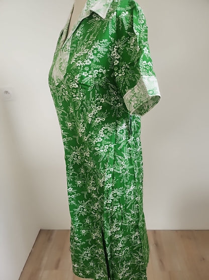 Pur vintage robe ancienne coton imprimé fleur  40 ? coton  ref portant