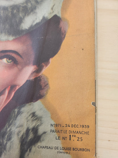 Le petit echo de la mode 1948 n°7  dans la poche de mon tablier chapeaux filles